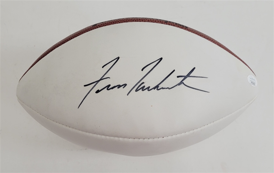 Fran Tarkenton Autographed Football JSA