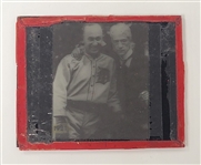Ty Cobb & Kenesaw Mountain Landis Original 1921 Glass Negative