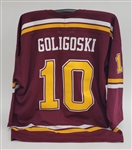 Alex Goligoski Minnesota Gophers Maroon Game Issued Hockey Jersey