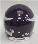 Cris Carter Autographed Minnesota Vikings Full Size Authentic Throwback Helmet