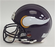 Cris Carter Autographed Minnesota Vikings Full Size Authentic Throwback Helmet