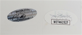 Dalvin Cook Autographed Minnesota Vikings Full Size Lunar Eclipse Authentic Helmet JSA