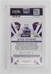 Justin Jefferson 2020 Panini Phoenix #111 Fire Burst Rookie Card PSA 8
