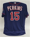 Glen Perkins 2016 Minnesota Twins Game Used & Autographed Spring Training Jersey MLB
