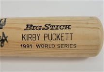 Kirby Puckett Minnesota Twins 1991 World Series Game Prepared & Autographed Bat w/ Beckett & PSA/DNA LOA's