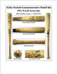 Kirby Puckett Minnesota Twins 1991 World Series Game Prepared & Autographed Bat w/ Beckett & PSA/DNA LOA's