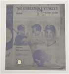 Beckett Magazine Printing Press Plate w/ Pujols, Mauer, Buehrle