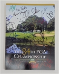 2002 PGA Championship Autographed Lot Including Program & Pass