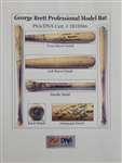 George Brett c. 1988-89 Kansas City Royals Game Used & Autographed Inscribed Bat PSA/DNA GU 9.5