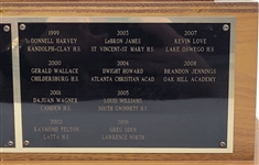 Brandon Jennings' 2008 Naismith Male High School Player of the Year Trophy