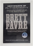 Brett Favre Autographed Matted Passing Through The Years Photo w/Favre Authentication 