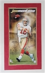 Joe Montana Autographed Matted 11x23 Photo