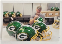 Brett Favre Autographed Green Bay Packers Full Size Replica Helmet