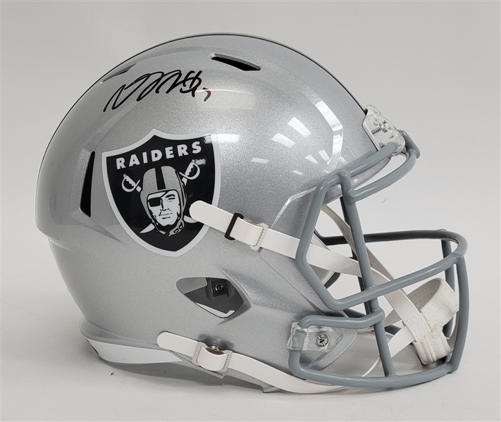 Davante Adams Autographed Las Vegas Raiders Full Size Replica Helmet Beckett