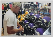 Brett Favre Autographed Minnesota Vikings Full Size Replica Helmet