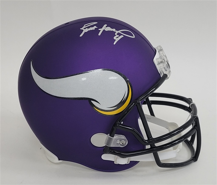 Brett Favre Autographed Minnesota Vikings Full Size Replica Helmet