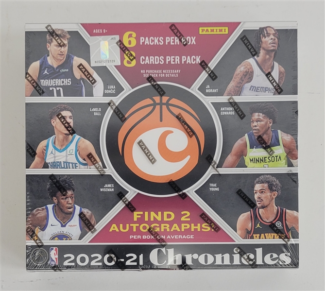 Factory Sealed 2020-21 Panini Chronicles Basketball Hobby Box
