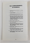 Important Vintage Minnesota Twins 1960s Baseball Instructional Manual 