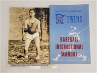 Important Vintage Minnesota Twins 1960s Baseball Instructional Manual 