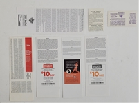 Lot of 7 San Francisco Giants No-Hitter Tickets