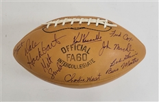 Bud Grant & 60s-70s Vikings Autographed MacGregor Original Football with Box - 10 Autographs