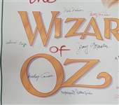The Wizard of Oz Munchkins Autographed Movie Poster LE #207/1000