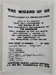 The Wizard of Oz Munchkins Autographed Movie Poster LE #207/1000