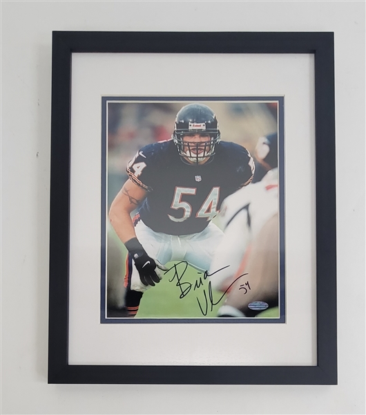 Brian Urlacher Autographed & Framed 8x10 Photo Steiner