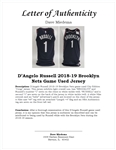 D'Angelo Russell 2018-19 Brooklyn Nets Game Used City Edition Coogi Jersey w/ Dave Miedema LOA