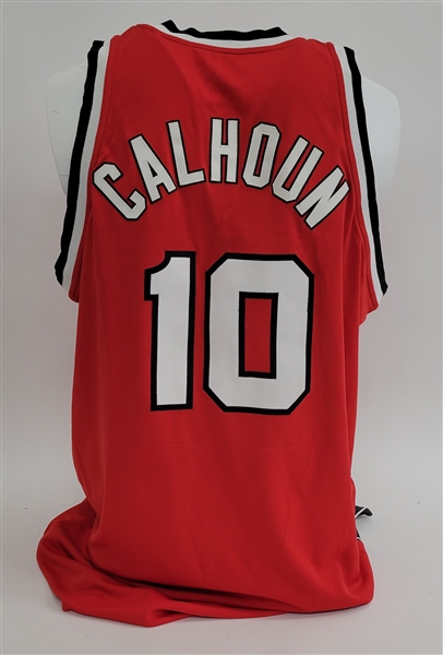 Corky Calhoun 2009-10 Blazers HWC Team Issued Memorial Jersey (1977 Champion Team)