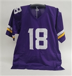 Justin Jefferson Autographed Custom Jersey JSA