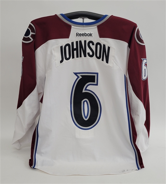 Erik Johnson 2016-17 Colorado Avalanche Game Used Jersey w/ Avalanche LOA