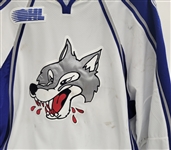 Troy Timpano Sudbury Wolves CHL Game Used Jersey w/ World Hockey Jerseys LOA