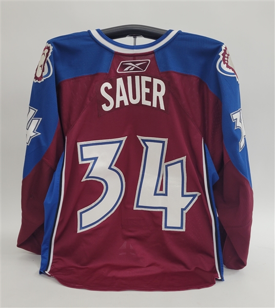 Kurt Sauer 2007-08 Colorado Avalanche Game Used Jersey w/ MeiGray LOA