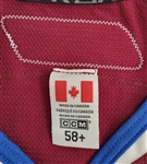 Kurt Sauer 2007-08 Colorado Avalanche Game Used Jersey w/ MeiGray LOA