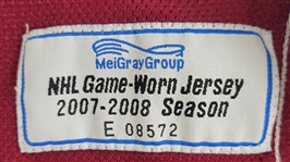 Kurt Sauer 2007-08 Colorado Avalanche Game Used Jersey w/ MeiGray LOA
