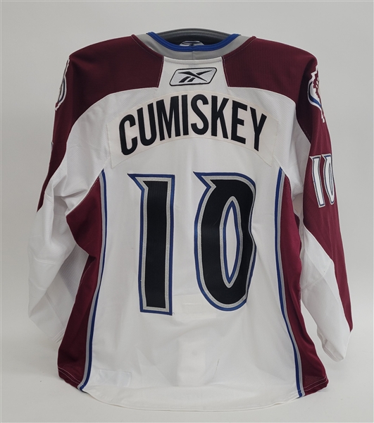 Kyle Cumiskey 2010-11 Colorado Avalanche Game Used Jersey w/ MeiGray LOA