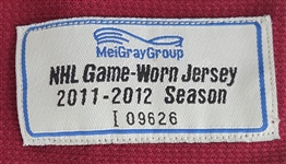 Jan Hejda 2011-12 Colorado Avalanche Game Used Jersey w/ MeiGray LOA