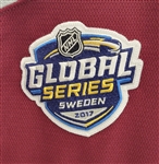 Chris Bigras 2017 Colorado Avalanche Game Used Jersey w/ Global Series Patch & COA