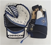 Patrick Roy Colorado Avalanche Game Used & Autographed Goalie Catcher & Blocker w/ Letter of Provenance