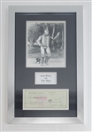 Jack Haley "Tin Man" Signed & Framed Check