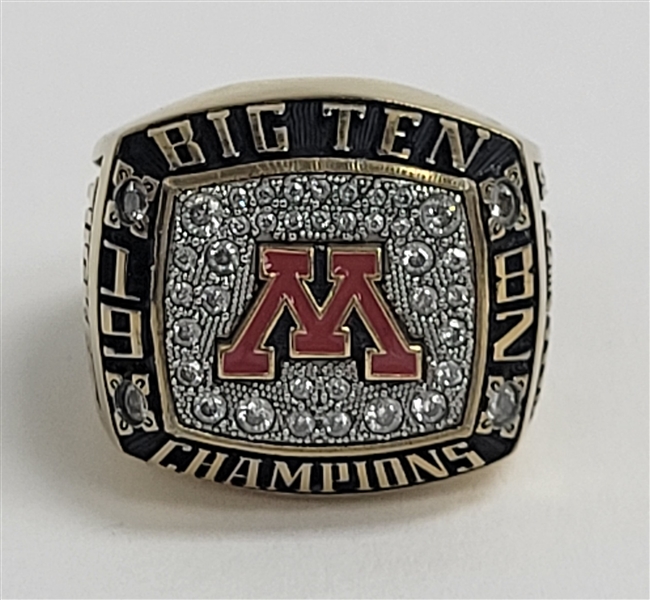 Trent Tucker 1982 Minnesota Gophers Big Ten Basketball Championship Ring