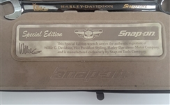 Snap-On Harley Davidson Willie G 95th Anniversary Wrench Metal Case w/ Medallion