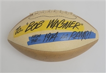1974 Los Angeles Rams Team Signed Football w/ Merlin Olsen & Jack Youngblood Beckett LOA