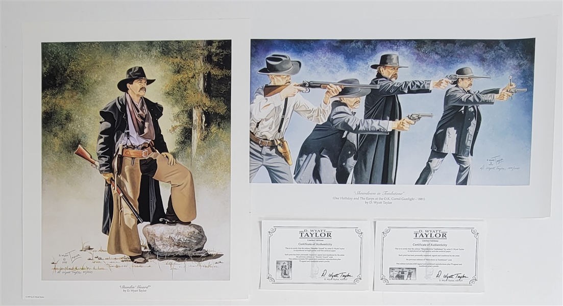 Lot of 2 D. Wyatt Taylor Lithographs