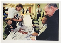 Kirby Puckett 1991 Minnesota Twins Game Used & Autographed Jersey w/ World Series Patch Beckett & Dave Miedema LOA's