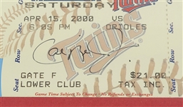 Cal Ripken Jr. Autographed Framed 3000th Hit Ticket w/ Beckett LOA