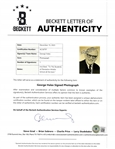 George Halas Autographed & Inscribed 8x10 Photo w/ Beckett LOA