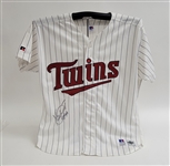 Kirby Puckett Autographed Minnesota Twins Game Issued Jersey w/ Beckett LOA