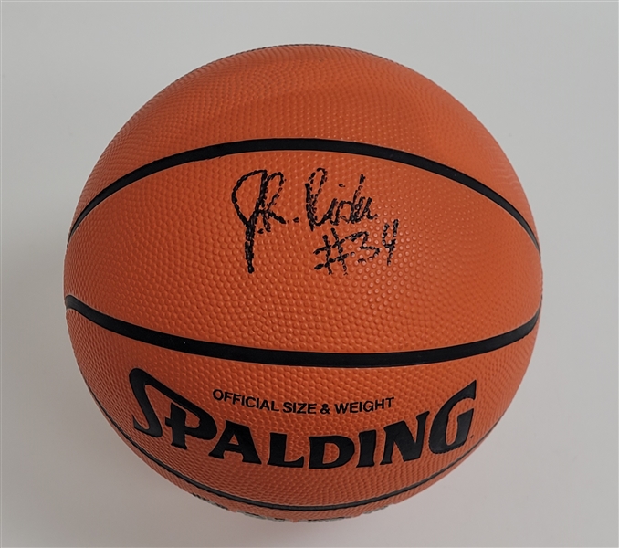 Isaiah Rider Autographed Spalding Basketball w/ Beckett LOA